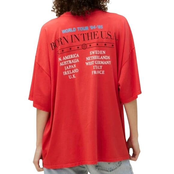 DAYDREAMER Bruce Springsteen AMERICANA Red Tee, One Size, New w/o Tag MSRP $88 - Picture 2 of 10